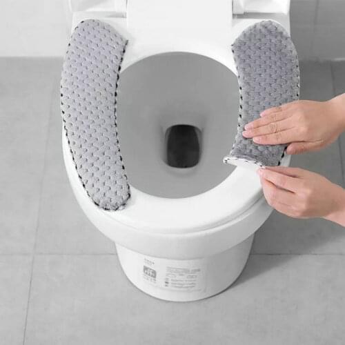 Bagno Cuscino del Sedile Wc Closestool Lavabile Morbido Warmer Zerbino Pad sedile del water Toilet Seat toilet seat parts