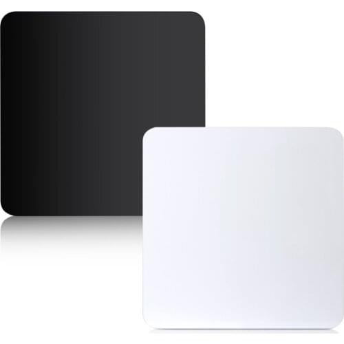 Neewer 12 x 12"/30 x 30 cm Acrylic Reflective Display Boards for Product Table Top Photography Shooting(Black and White)