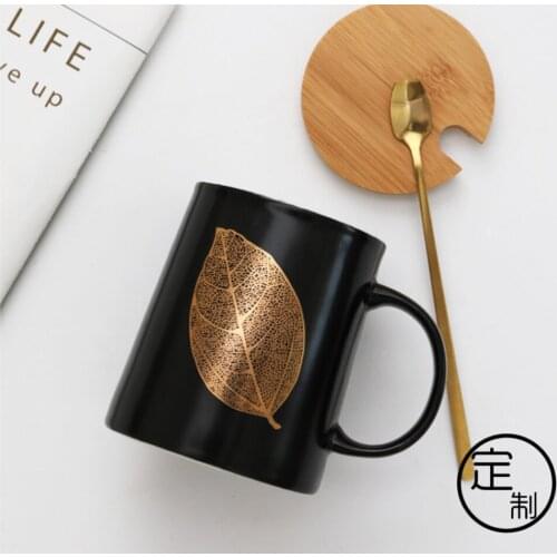 Nordic Creative Gold Matte Mugs Luxury Milk Mug Lovers Cup Office Coffee Mugs Domestic Drinks Utilities Cup
