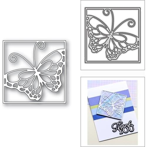 New 2021 Graceful Glass Butterfly Metal Cutting Dies for DIY Scrapbooking and Card Making Decorative Embossing Craft No Stamps