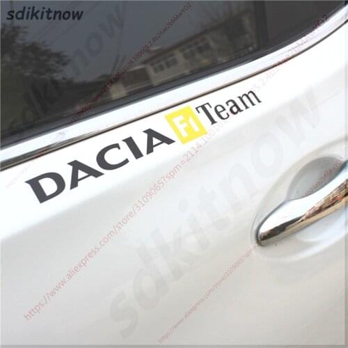 New 2pcs F1 Team Racing Car Sports Decal Sticker Accessories Decoration For renault dacia duster logan sandero lodgy Accessories