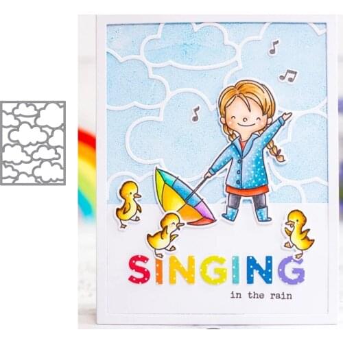2021 New Arrival Clouds Background Metal Cutting Dies Craft for Scrapbooking Handmade Mould Blade Punch Stencils Dies Cut Model