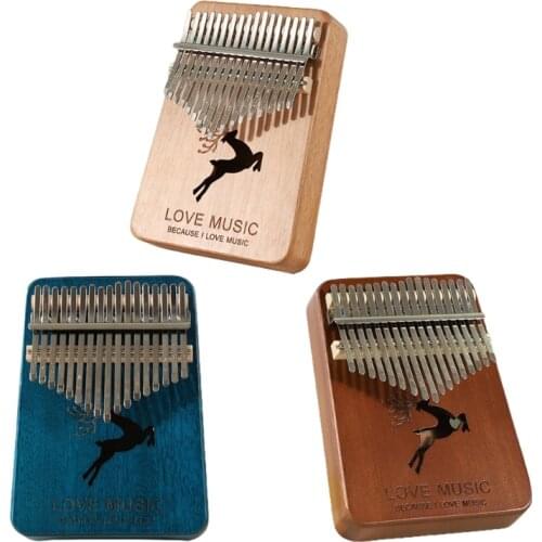 Kalimba Thumb Piano 17 Keys, Portable Finger Piano Musical Instruments Piano Gifts Quirky Gifts for Kids Adults Beginners H4GF