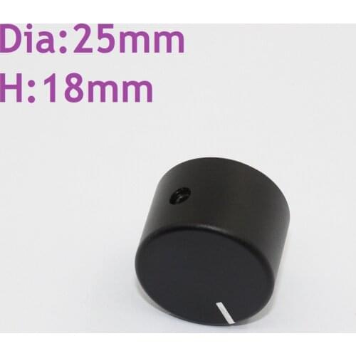 Dia15 Dia20 Dia25 Dia28.5 All Aluminum Flat Sandblasted Knob HIFI Audio Knob