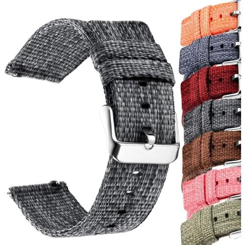 Nylon Watch Band For Samsung Galaxy 42 46 Active Watch Gear S3 Sport S2 Frontier Classic Samsung Wrist 20mm Sport Woven