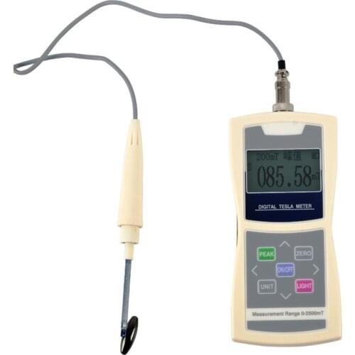 Handheld Tesla Gauss Meter Permanent Magnet 5% Accuracy