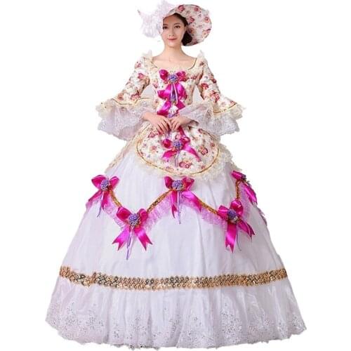 Shakespeare Elegant European Court Full Dress Princess Model Go Excellent Special Opera Stage Show Clothing Party Dress Adult