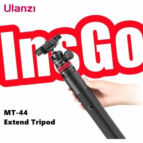 Ulanzi MT-44 Extend Tripod for DSLR Camera Phone Vlog Tripods With Cold Shoe Phone Mount Holder for Microphone LED Light