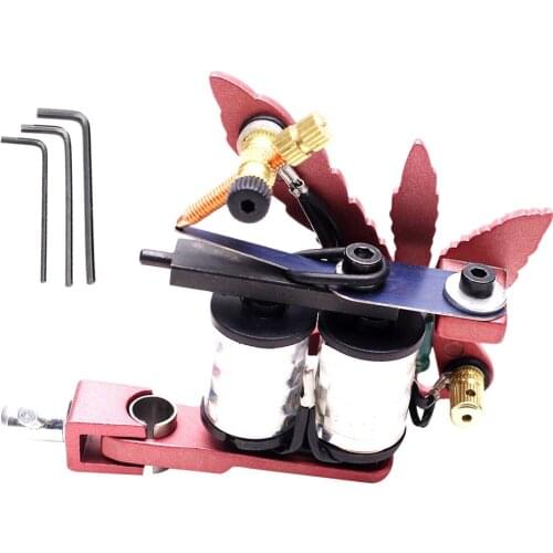 Steel Professional Tattoo Shader Liner 10 Wraps Coil Machine Body Art Supply