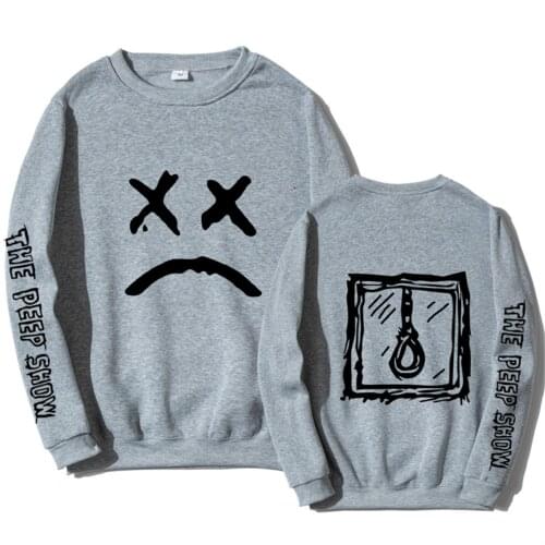 Lil Peep sweatshirt Hoodie Funny Comfortable sweatshirts Fashion Harajuku no cap Round neck men women xxxtentacion Tops Pullover