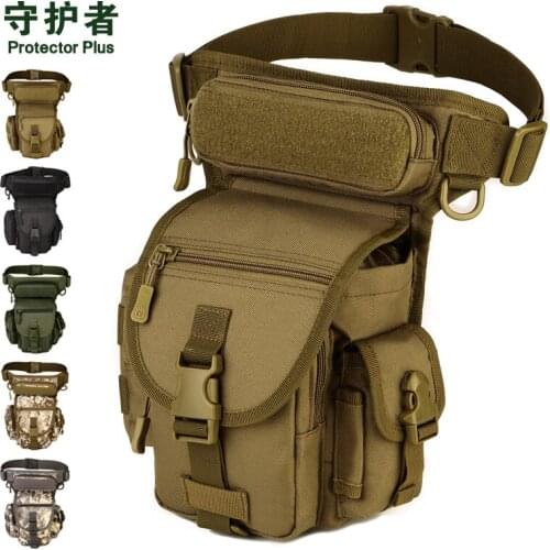 Outdoor Camping Running Climbing Combat Sport Skiing Tactical Fishing Leg Bag Mobile Pack Army Waist Backpack Legging Pouch
