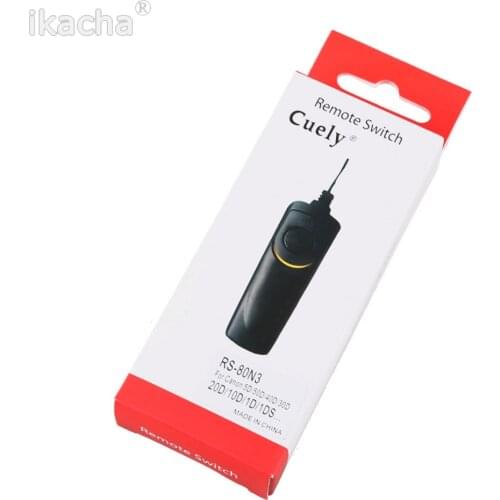10pcs RS-80N3 Remote Shutter Release Camera Remote Controller Cord For Canon EOS 50D 40D 30D 20D 10D D60 D30 5D Mark II 5D 1Ds