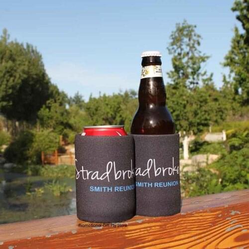 300pcs Black Stubby Holder Neoprene Wedding Gift Customize Promotional Cooler Bags Drink Sleeve Stubby Holders Australia