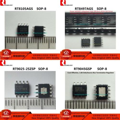 5pcs RT9045GSP RT9045 RT9025-25ZSP RT9025 RT8497AGS RT8497A RT8497 RT8105AGS RT8105A 100% new imported original 100% quality