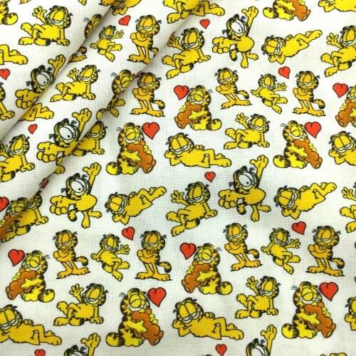 50*145cm Cartoon Cat 100% Pure Cotton Fabric Material Patchwork Sewing Quilting Fabrics Quilt Needlework DIY Cloth,c16513
