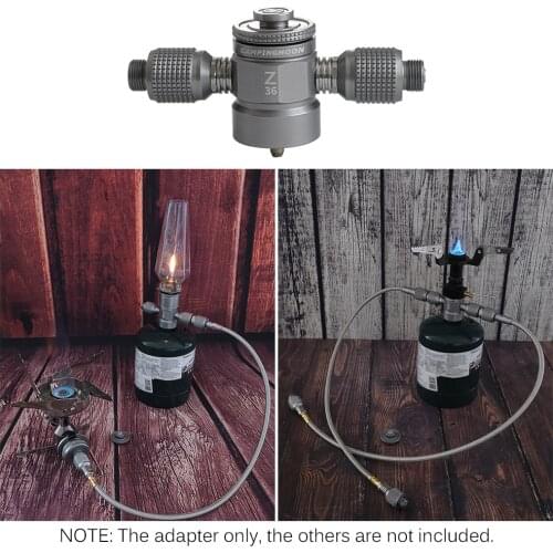 3 In 1 Stove Adapter Gas Tank Cartridge Head Conversion Adapter Steam Lamp Convertor Camping Equipment Stove Accessories