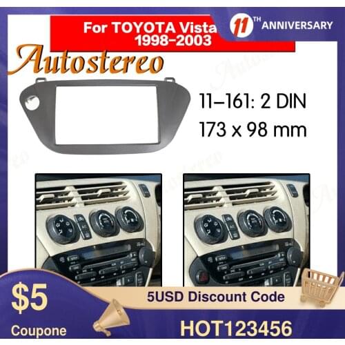 Car Fascia Dash Kit Panel Frame for 2005 Toyota Vista Ardeo Dash Kit Trim Bezel Car Refitting DVD Radio Installation Frame