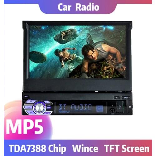 New 7'' inch TFT big Screen Car Radio 1 Din USB SD Car MP4 Car Video Player 720P stereo Car Audio MP5 Touch Screen Mirror Link