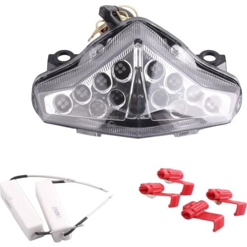 Clear LED Motorcycle Turn Signal Light Rear TailLight Integrated For Kawasaki EX650 EX 650 2010 2011 2012