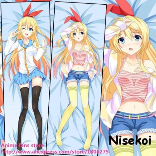 Hentai Cute Japanese Anime Pillowcase Nisekoi Kirisaki Chitoge Sexy Kawaii decorative Hugging Body Pillow Case