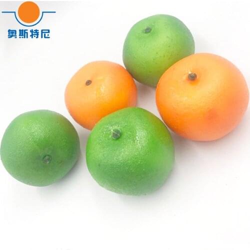 10pcs 7.5cm size artificial fruit Plastic Fake Fruit artifical Orange juice&artificial plastic fake simulated Orange juice
