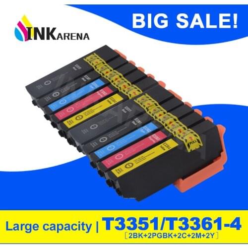2 Set 33XL Compatible Ink Cartridge for Epson XP530 XP630 XP830 XP635 XP540 XP640 XP645 XP900 Printer T3351 T3361 - T3364
