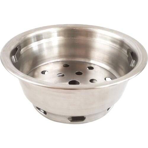 Korean BBQ Charcoal Brazier Carbon Basin Stainless Steel Charcoal Plate Charcoal Burning Basin