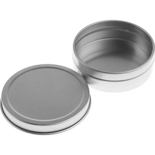 10x 60ml Round Aluminum Cosmetics/Cream/Lip Balm Containers Jars Tins Empty