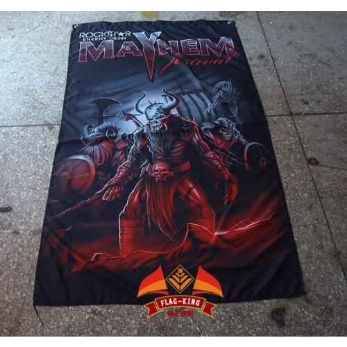 Mayhem Band flag,Death Metal,polyester 90*150cm,Digital Printing,Black Metal Mayhem banner,Slaughter Of Dreams