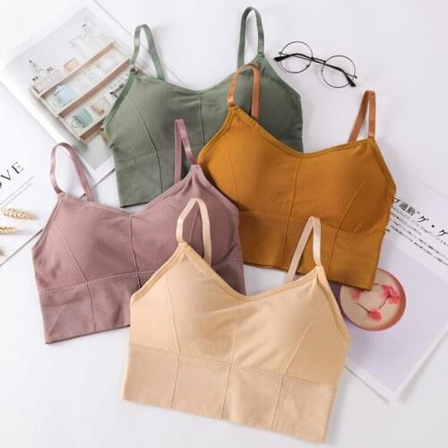 Girls Fashion Seamless Bras elastic hem design, comfortable and pressureless, breathable design, make you Bottom Tube Top