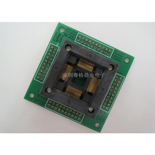 Opentop 100%New&Original 7012-080-4-08 QFP80/TQFP80/LQFP80 IC Burning seat Adapter testing seat Test Socket test bench