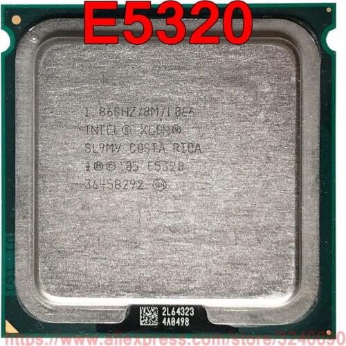 Original Intel CPU Xeon E5320 Processor 1.86GHz/8M/1066MHz Quad-Core Socket 771 free shipping speedy ship out