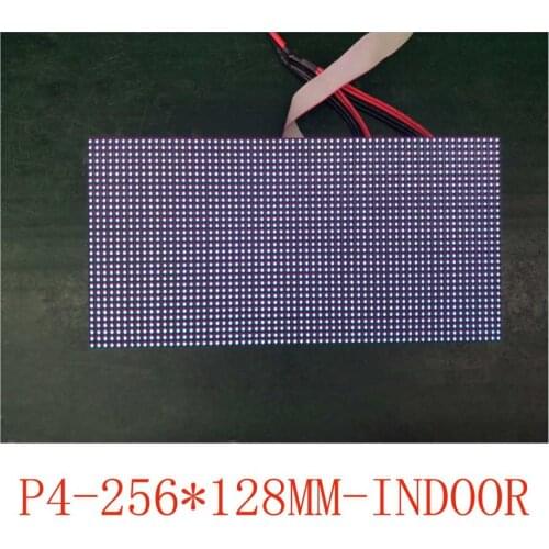 Indoor full color p4 led panel 256*128mm led screen module for indoor led display stage background advertisements