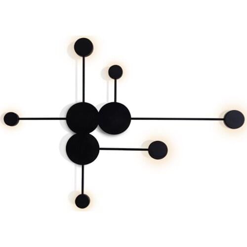 Postmodern minimalist LED wall lamp living room bedroom bedside lamp creative aisle wall lamp hotel light fixture