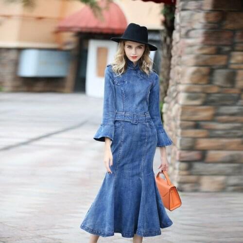 Модные джинсовые платья Silkqueen China At AliExpress