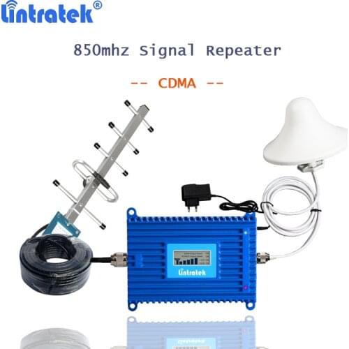 850mhz celular signal booster lintratek Band 5 repetidor 850 CDMA/UMTS cellphone signal amplifier 2g 3g antenna repeater set S23