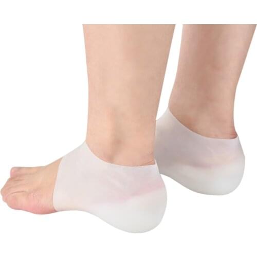1 Pair Invisible Height Lift Heel Pad Sock Liners Increase Insole Pain Relieve for Women Men New