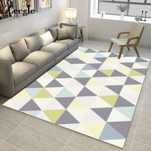 Zeegle Floor Mats Nordic Carpets For Living Room Home Decor Non-slip Rugs Kid Bedroom Mats Bedroom Kitchen Rug Doormat