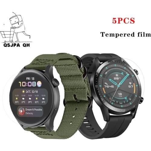 1/2/3/5Pcs 9H Premium Tempered Glass For Huawei Watch 2 3 GT2 Pro GT 46mm 42mm Anti-Explosion Screen Protector Film Guard Cover