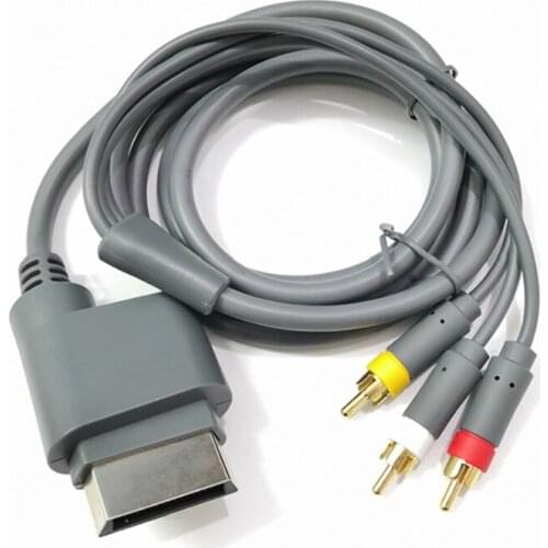 1.8m Gold Plated Composite AV Cable High Definition 3 RCA HD TV Audio Video Cord Optical Cable Component For Xbox360