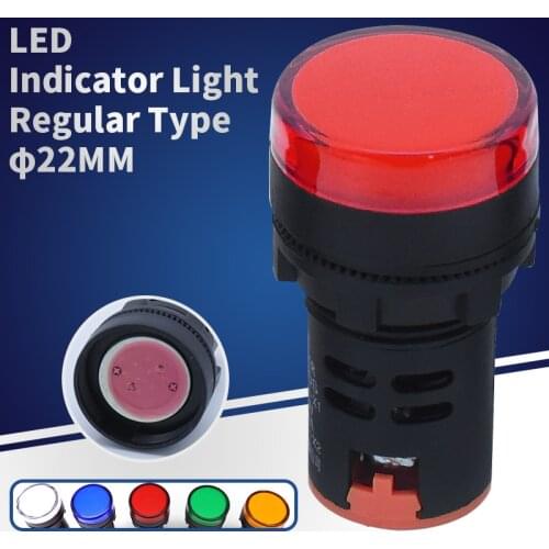 1pcs LED signal light ad16-22c 16C opening 22mm indicator light / signal light / LED / indicator light 16mm