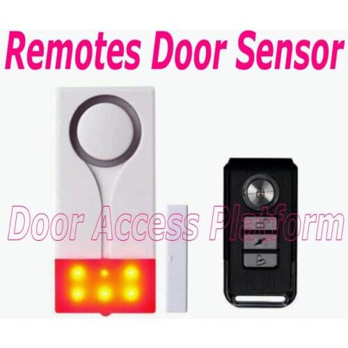 2 pcs Remote Control Door Window Magnetic Sensor, Small size Key dimension Open gate alarm siren access controller system kit