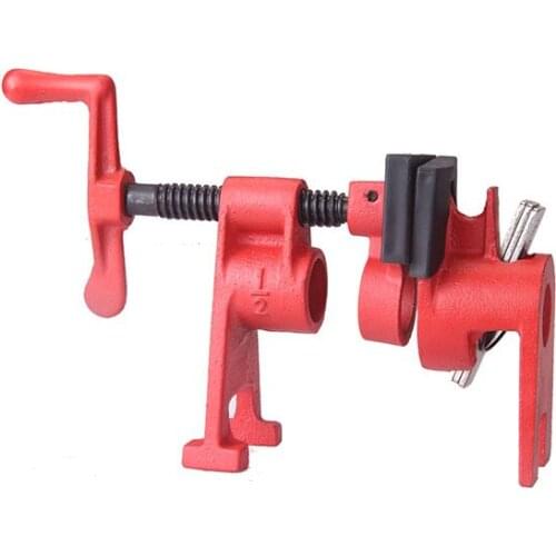 3/4 inch 1/2inch Heavy Duty Pipe Clamp Woodworking Wood Gluing Pipe Clamp Pipe Clamp Fixture Carpenter Woodworking Tools