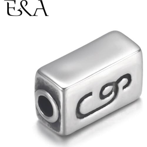 4pcs Stainless Steel 2.5mm Bead Spacer for Beaded Bracelet Jewelry Making DIY Small Hole Spacer Charms Accessories Supplies