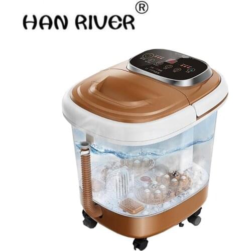 220 v foot bath device automatic massage to soak the foot barrels of electric heating pedicure machine household thermostat