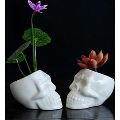 Skull Planters Skull Pot Cool Flowerpots Home Decor pot flower container