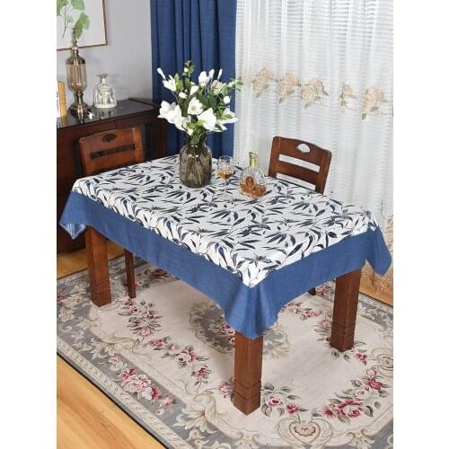 New Chinese-Style Long Table Cloth Retro Stitching Lace Table Home Classical Table Cloth Eight Immortals Table Fabric Tile