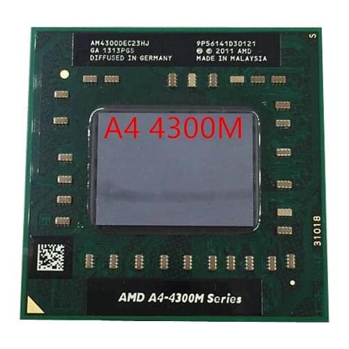 Brand original AMD Laptop Notebook CPU processor A4-4300M 1.4Ghz Socket FS1 A4 4300M AM4300DEC23HJ Free Shipping