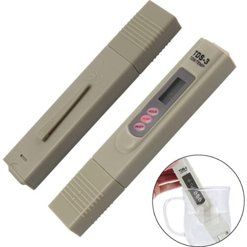 TDS-3 Meter Temperature Tester pen 3 In1 Function Conductivity Water Quality Measurement Tool TDS&EC Tester 0-9990ppm 2% #277097
