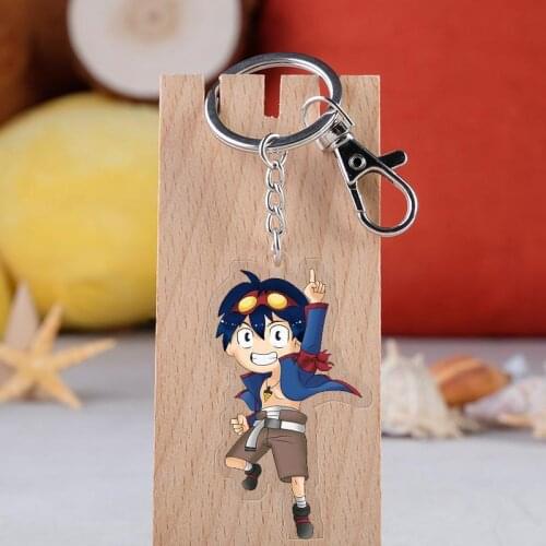 Gurren-Lagann Fashion Anime Acrylic Key Chains Cartoon Keyring Keychain Pendant Keyholder Unisex Gifts NEW